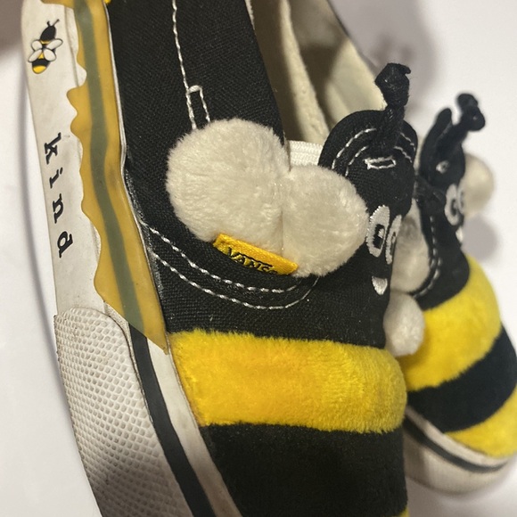 Vans Slip on shoes Bee Kind with Honey bumblebee toddler size 8 - Picture 7 of 15
